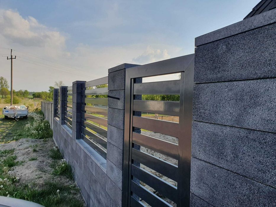 Montaż ogrodzeń panelowych/murowanych/betonowych