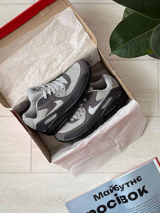 !SALE! Nike Air Max 90 Grey/Black 36 37 38 39 40 41 42 43 44 45 найк аір макс