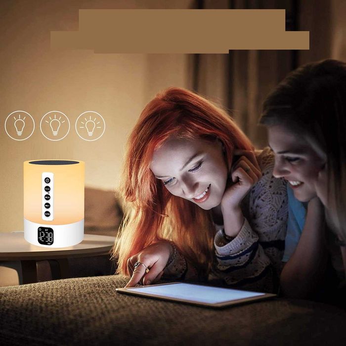 Głośnik Bluetooth Bitswolee z lampką nocną, generatorem białego szumu do spania dla dzieci