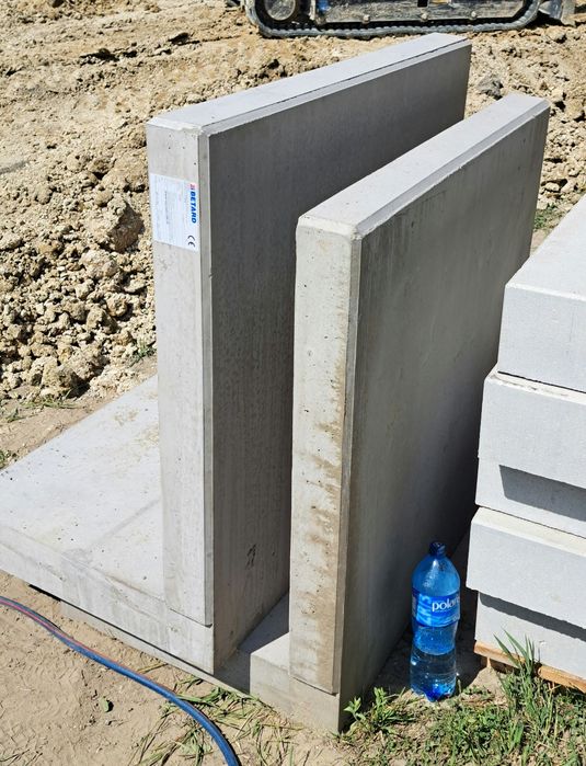 Dwie sztuki mur oporowy / ściana L-ka 1m x 1 m Nowe