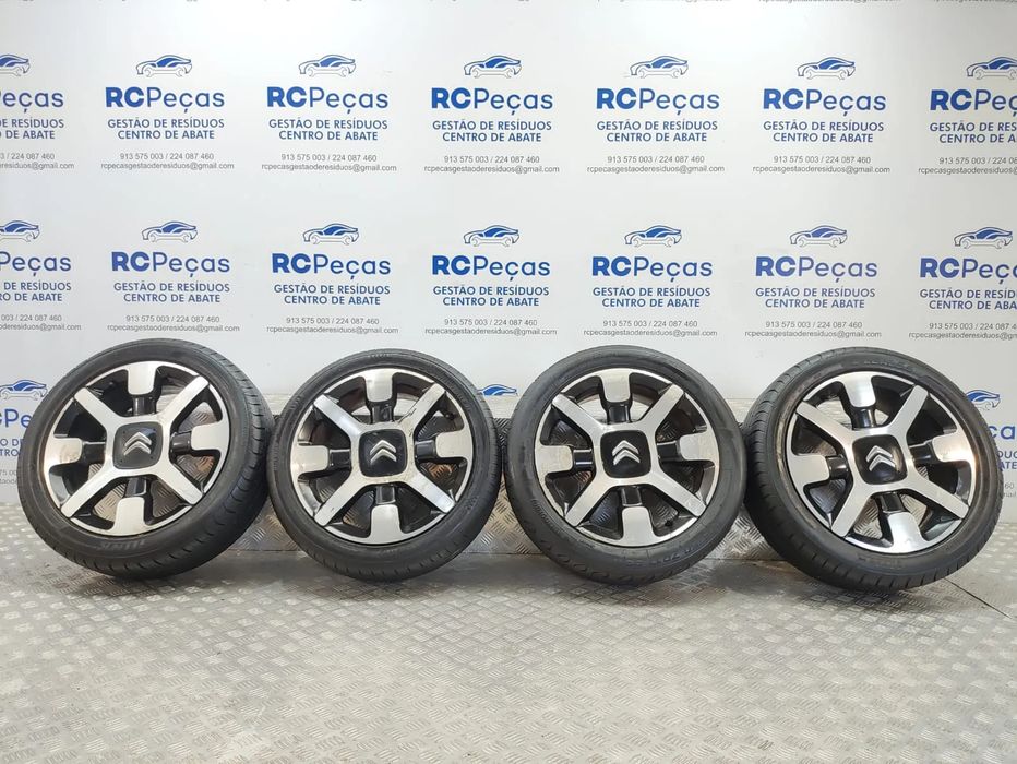 Conjunto jantes 17 originais Citroen C4 Cactus 6,5J ET19 4x108