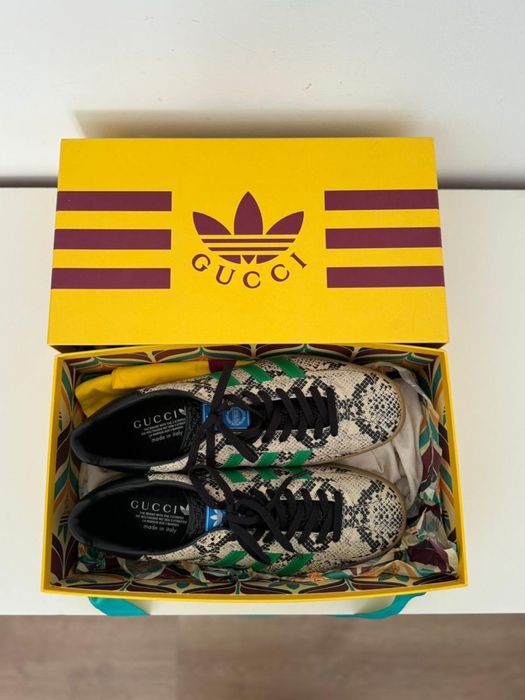 Adidas x Gucci Gazelle Python Print