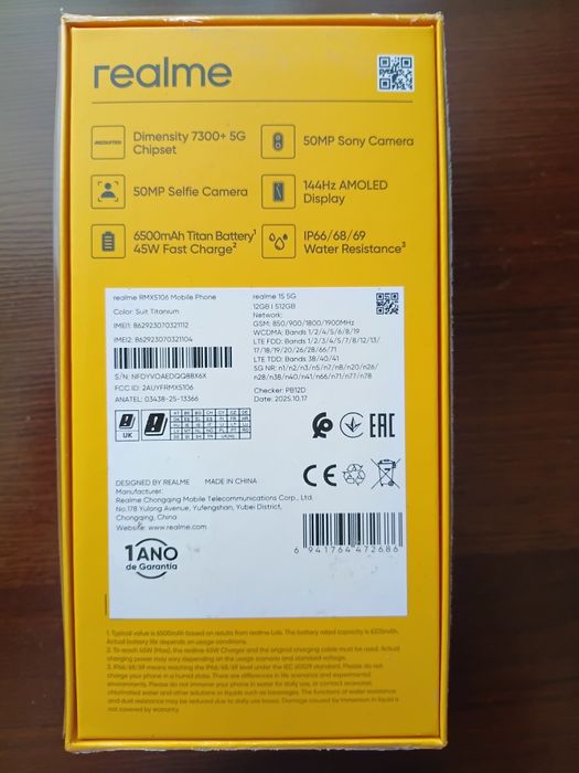 realme 15 5G  , 12/512  ГАРАНТІЯ