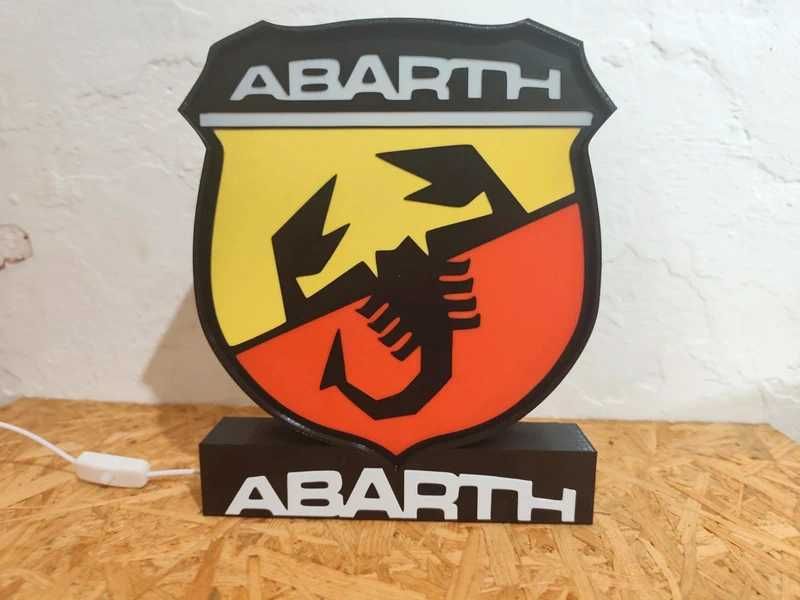 Lightbox Luminaria decorativa Abarth