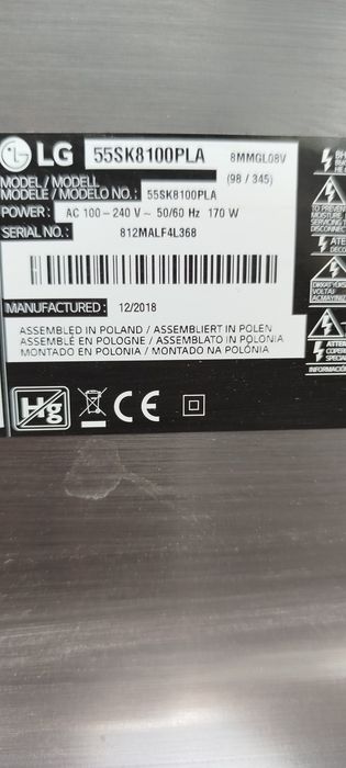 Płyta główna telewizora LG 55sk8100pla