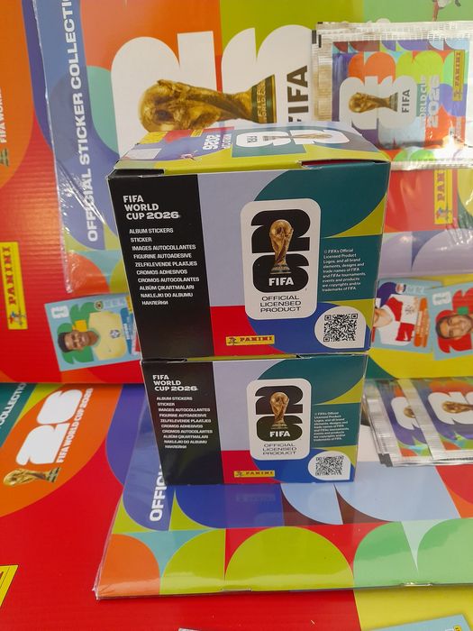 Caixa de Cromos Mundial de Futebol 2026 Panini fechada de origem - 50 Saquetas - Versão original- Selecção de Portugal