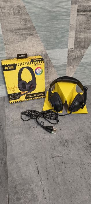 Słuchawki multimedialne Tracer Gamezone Radian RGB Flow z mikrofonem.