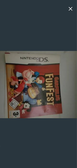 Prospeto caixa jogo Nintendo Ds Garfield