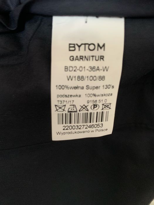 Garnitur Bytom  męski, W188/100/88 , 100 % wełna