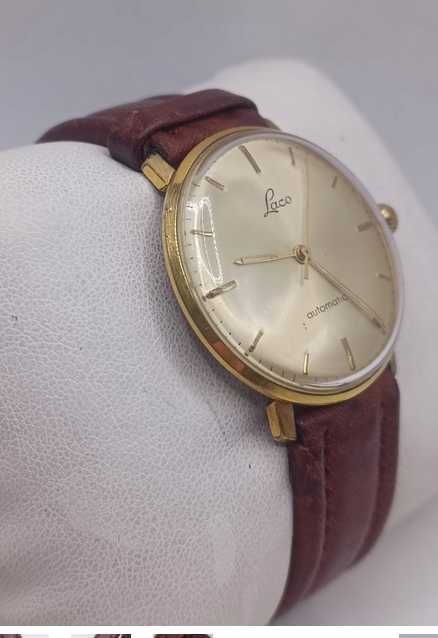 Zegarke Męski Automatic Laco Pozłacay Niemcy nr: 18169078673    1106/12/25S