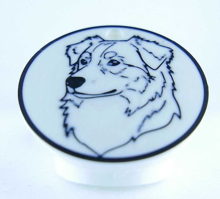 Adresówka dla psa - owczarek australijski - zawieszka imiennik