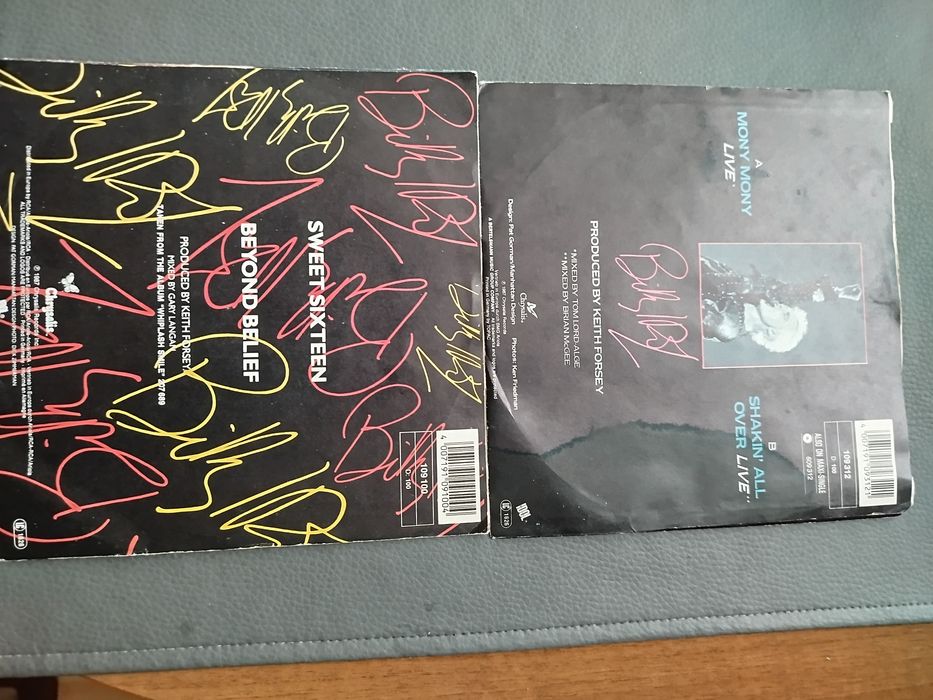 2 single winylowe Billy Idol