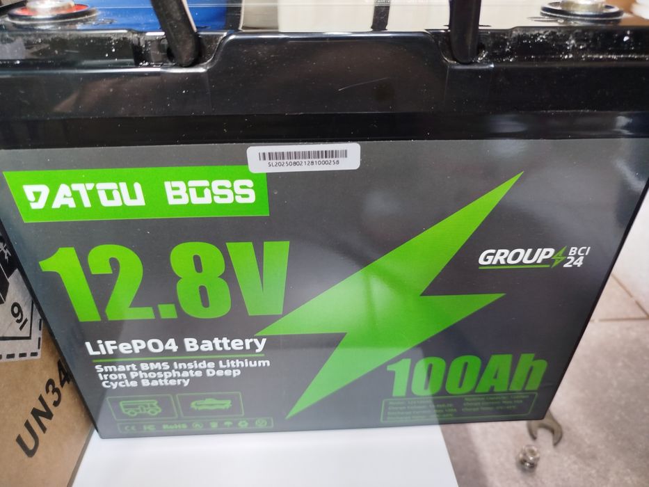 LiFePO4 12.8V батарея 2 шт+Преобразователь напряжения 1500w.