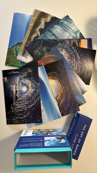 16 postais com caixa de coleção "the Art of Waves"