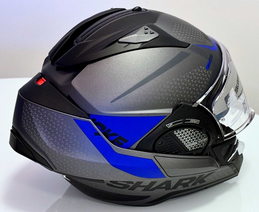 Capacete NOVO Modular Shark Evo GT Encke Mat Blue (45% DESCONTO) Tam S