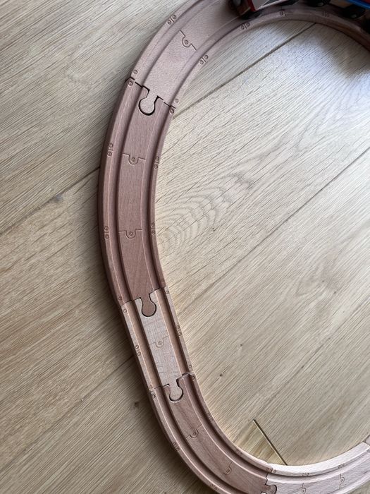 IKEA LILLABO Kolejka drewniana lokomotywa i wagony