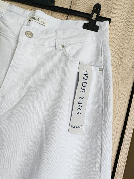 Spodnie jeansy wide leg