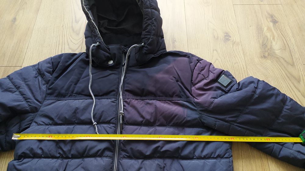 Kurtka męska, Tom Tailor, rozmiar XL, pikowana, z kapturem, ciepła