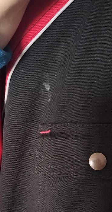 LELY kombinezon roboczy dojarza rozmiar 52 czarno-czerwony