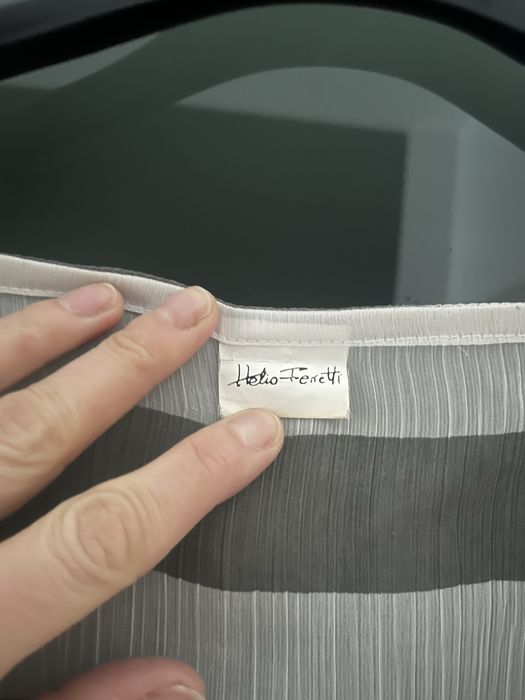 tunika w paski Helio Feretti, luźny fason, wiązana po bokach
