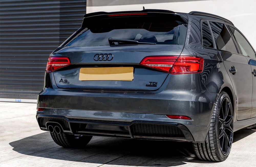 Audi A3 8V Lotka Spoiler Dokładka Sline/S3 Czarny Połysk