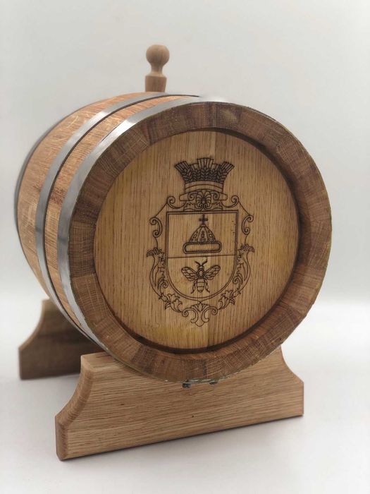 Бочка дубова 20л із латунним краном + різні розміри + ПОДАРУНОК