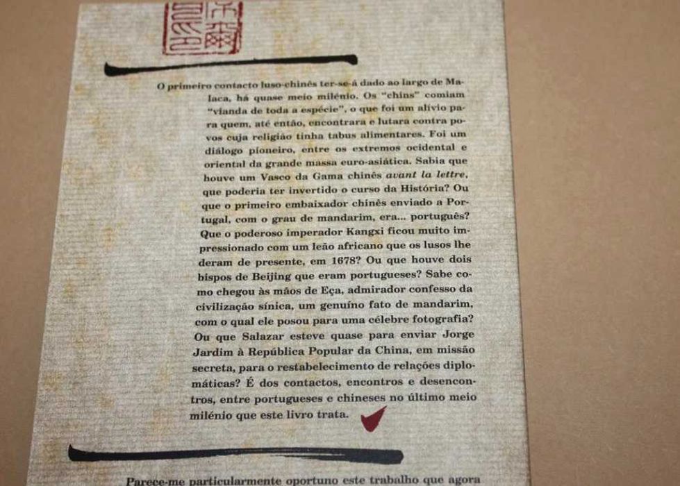 500 anos de Contactos Luso -Chineses//Fernando Correia de Oliveira