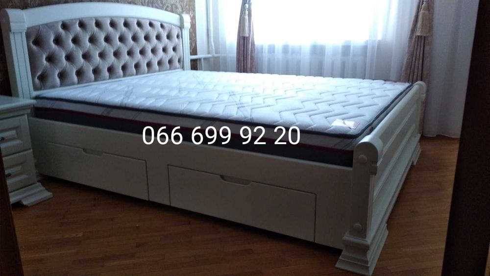 Ліжко "Прованс" з дерева з масиву вільхи 160*200 від виробника