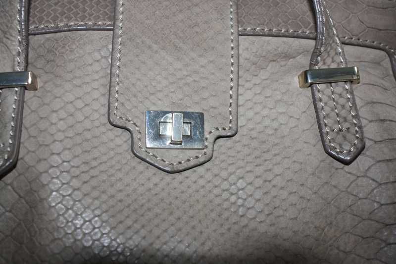 Tote bag em pele café com leite da uterqüe