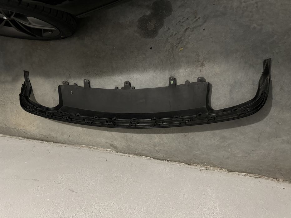 Дифузор, губа заднього бампера S-Line audi a6 c7 рестайл 2015-2018