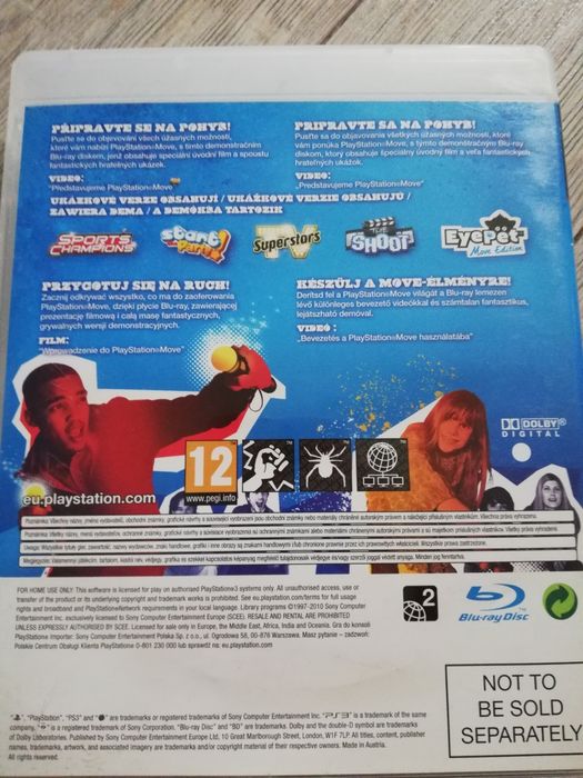 Play Station move płyta PS3