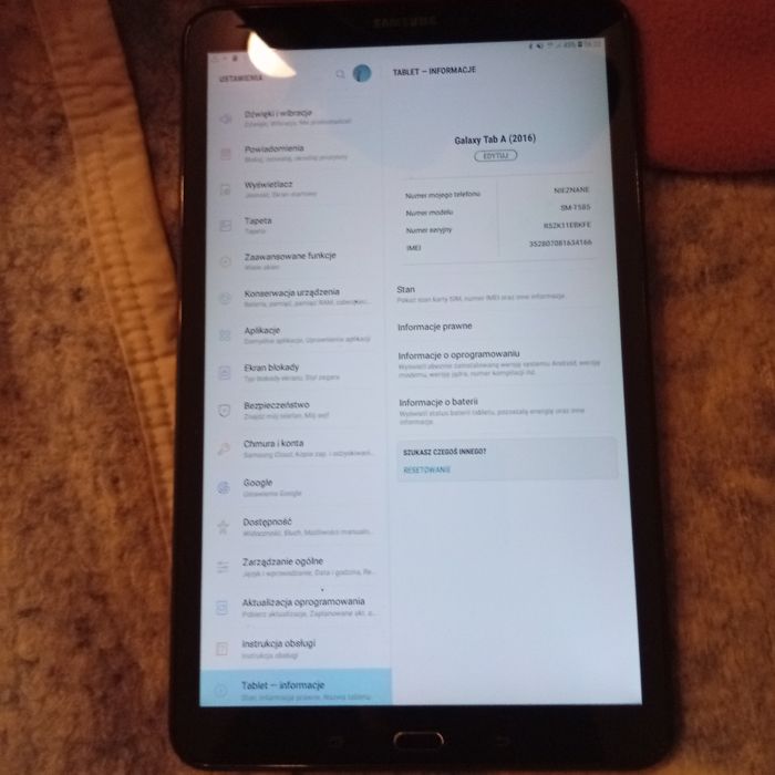 Tablet Samsung tab a LTE 2/32gb SM-T586