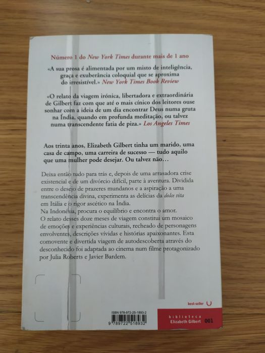 Livro Comer, orar e amar
