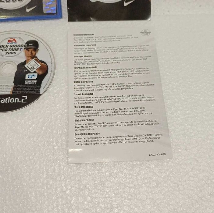 Tiger Woods PGA Tour 2005 Sony PlayStation 2 PS2 UK PAL CIB