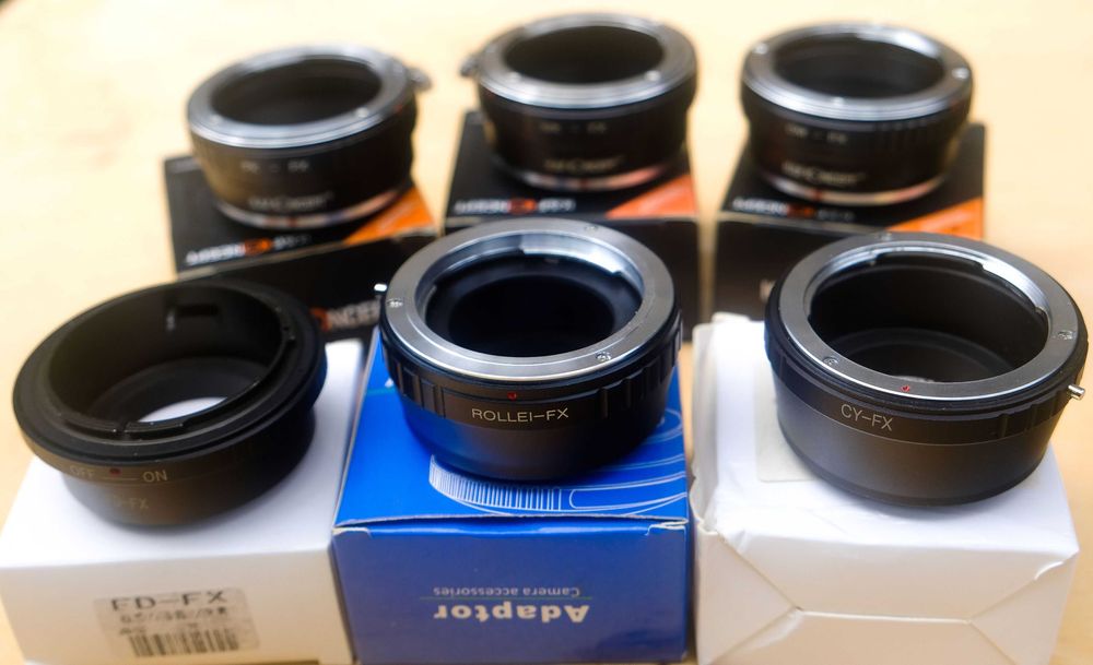 Адаптеры (переходники) ,макро ,бленды  для  FujiFilm FX ,Fujinon, Fuji