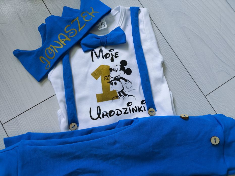 Komplet na pierwsze urodziny chłopieca roczek rok safari farma