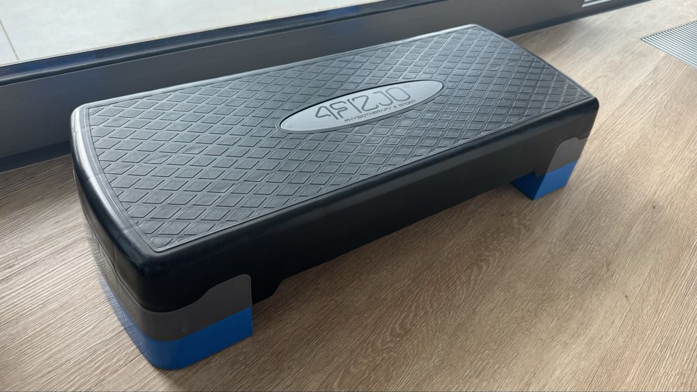 Степ-платформа 2-ступінчаста 4FIZJO 69 х 28 х 10-15 см Чорно-синій