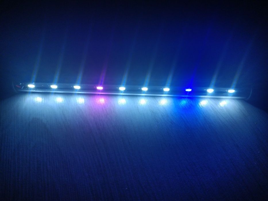 Погружная лампа Xilong 14-57 см (бело-сине-розовый) и синие