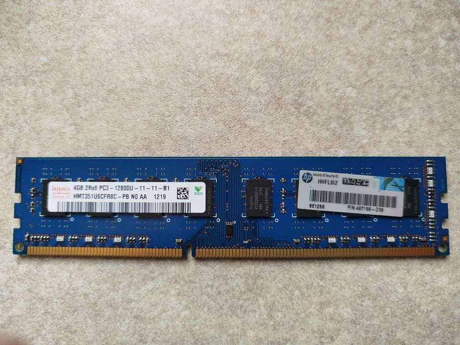 Pamięć RAM SK Hynix 4GB DDR3 1600MHz DIMM (HP P/N 497158-038)