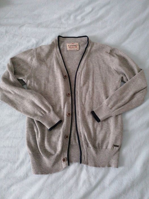 Casaco de malha da tifosi cinza