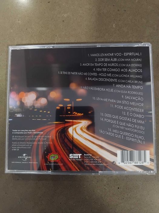 Pedro Abrunhosa Cd Espiritual  novo