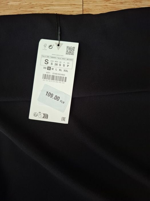 Czarny top marki Zara rozmiar S nowy z metką