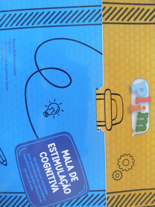 Mala de estimulação cognitiva para alunos do 1º e 2º ciclo, para potenciar a atenção e a memória, desenvolver a linguagem e a interação social