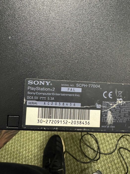 Playstation 2 slim preta com jogos!