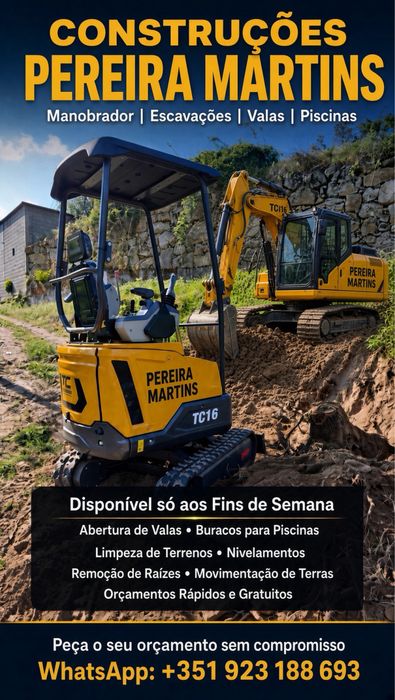 Giratória | Valas, Piscinas e Limpeza de Terrenos | Grande Porto