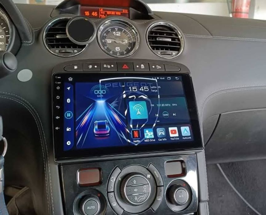 Radio 2 DIN 308 / RCZ / 408 (4+32 GB) + Carplay e Android auto + GPS