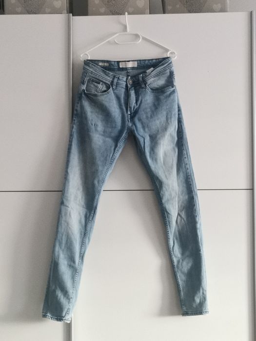 Spodnie Jeansowe CroppW: 28 L: 32 jasne