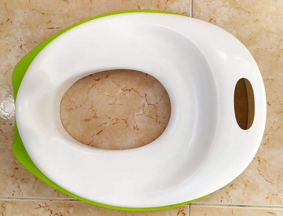 Assento de sanita, branco/verde - Tossig