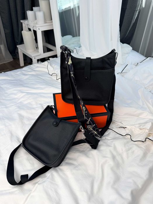 Сумка Hermes Evelyne Black, Brown