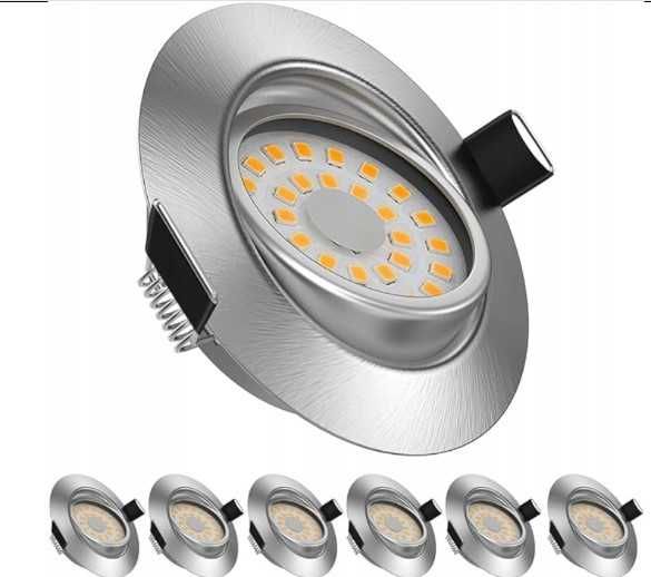 LED Wpuszczany punktowy .6 szt. w zestawie